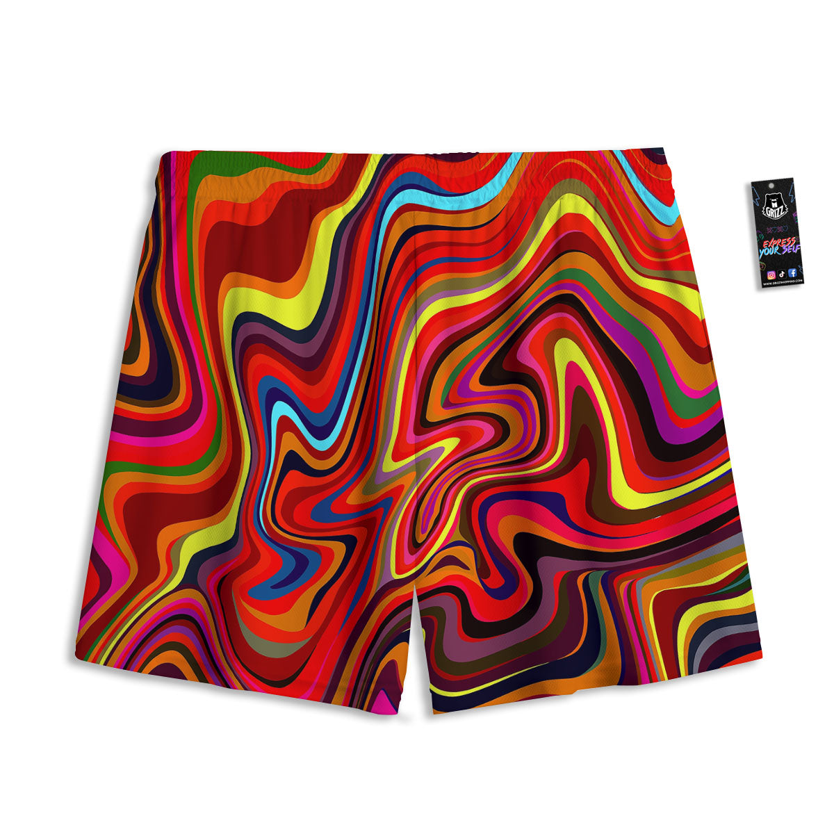 Tiger Cute Print Pattern Mesh Shorts