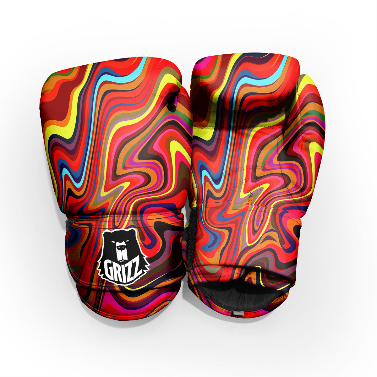 Trippy Abstract Liquid Print Pro Boxing Glove