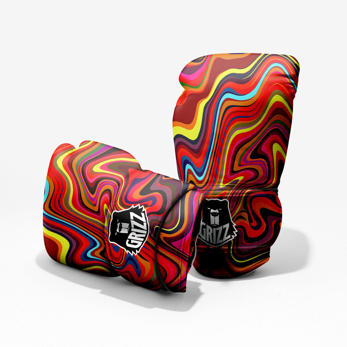 Trippy Abstract Liquid Print Pro Boxing Glove