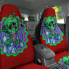 Trippy Alien Crazy Print Car Seat Covers-grizzshop