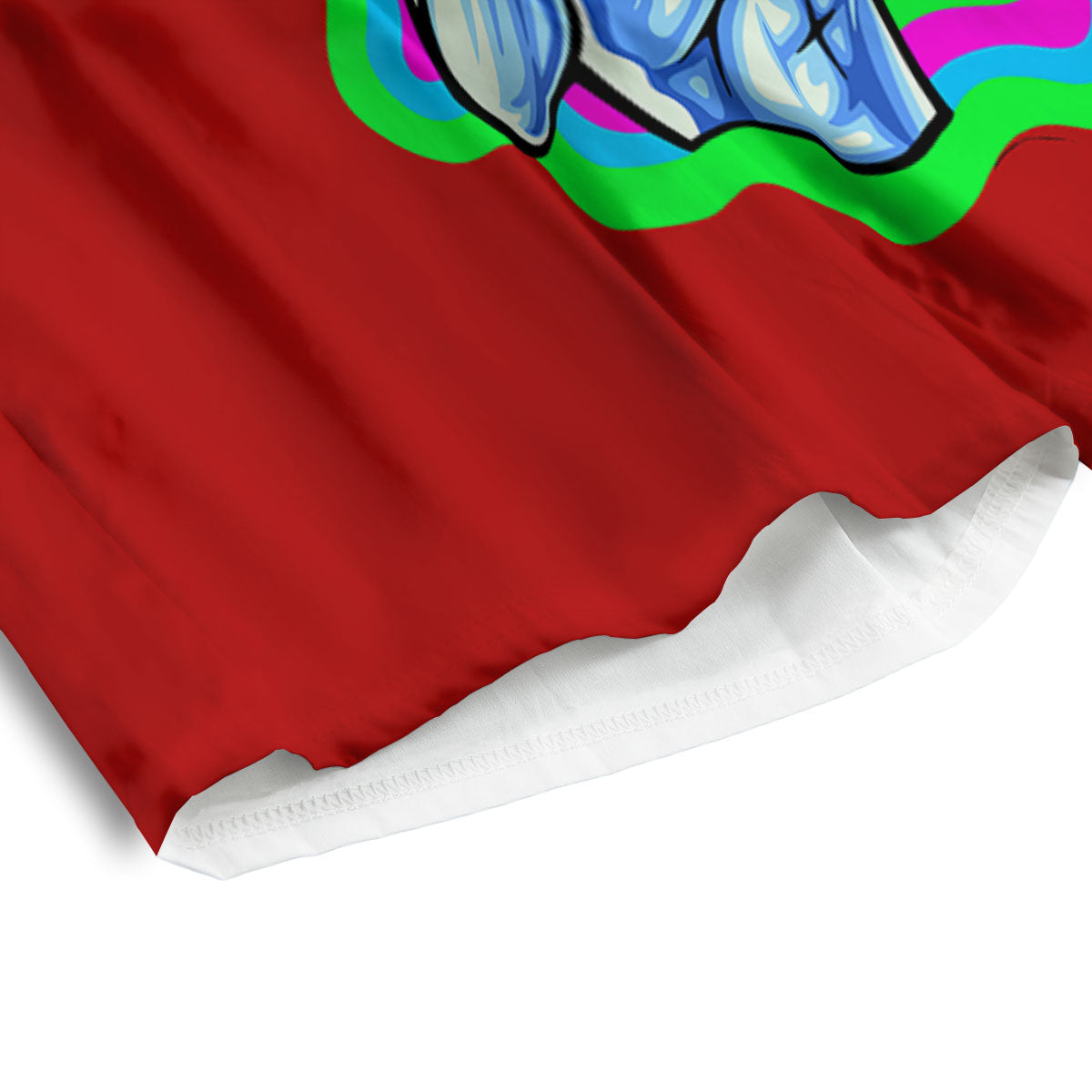 Trippy Alien Crazy Print Men's Athletic Shorts