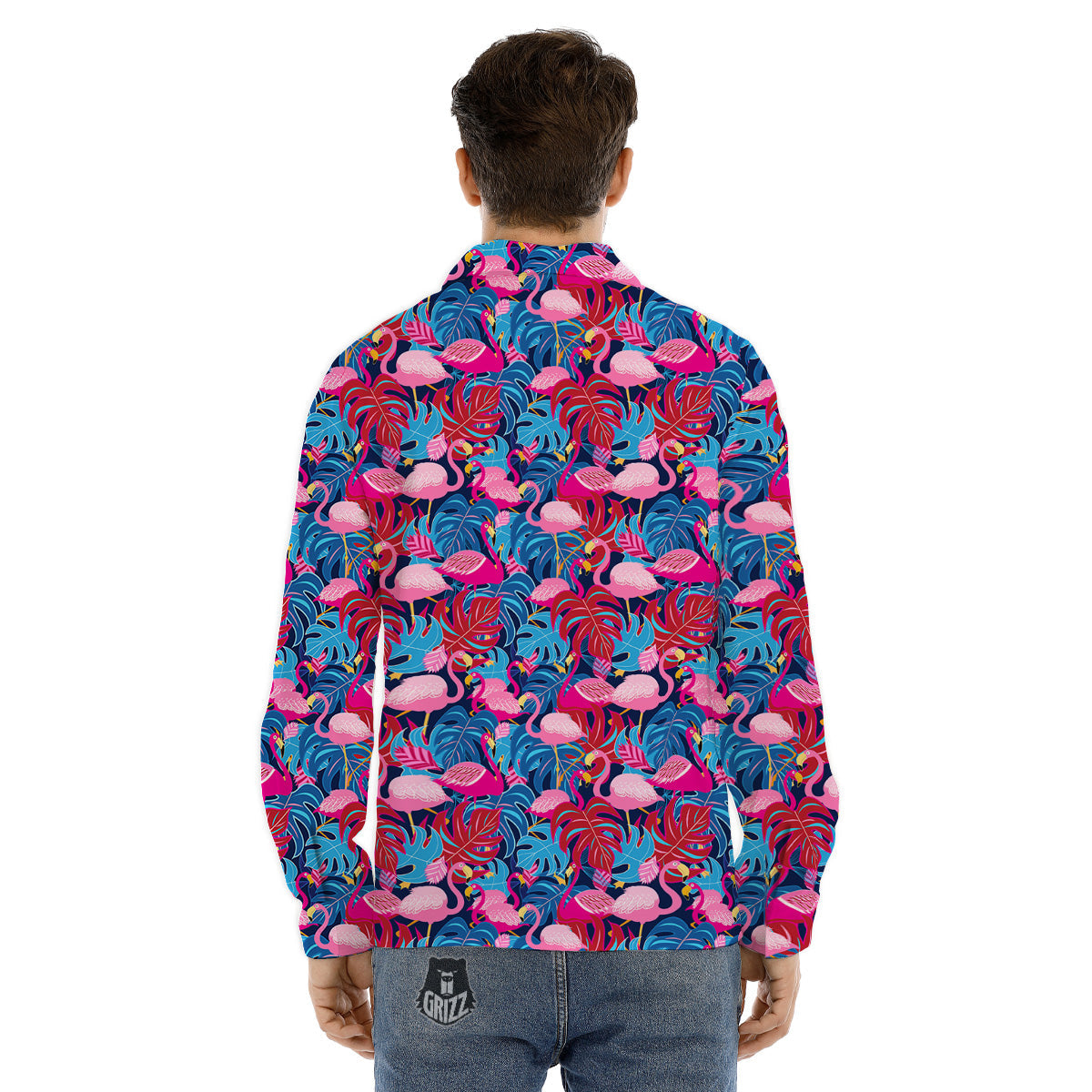 Trippy Alien Crazy Print Men's Dress Shirts-grizzshop