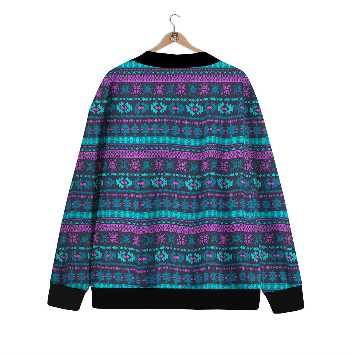 Trippy Ethnic Aztec Print Cardigan-grizzshop