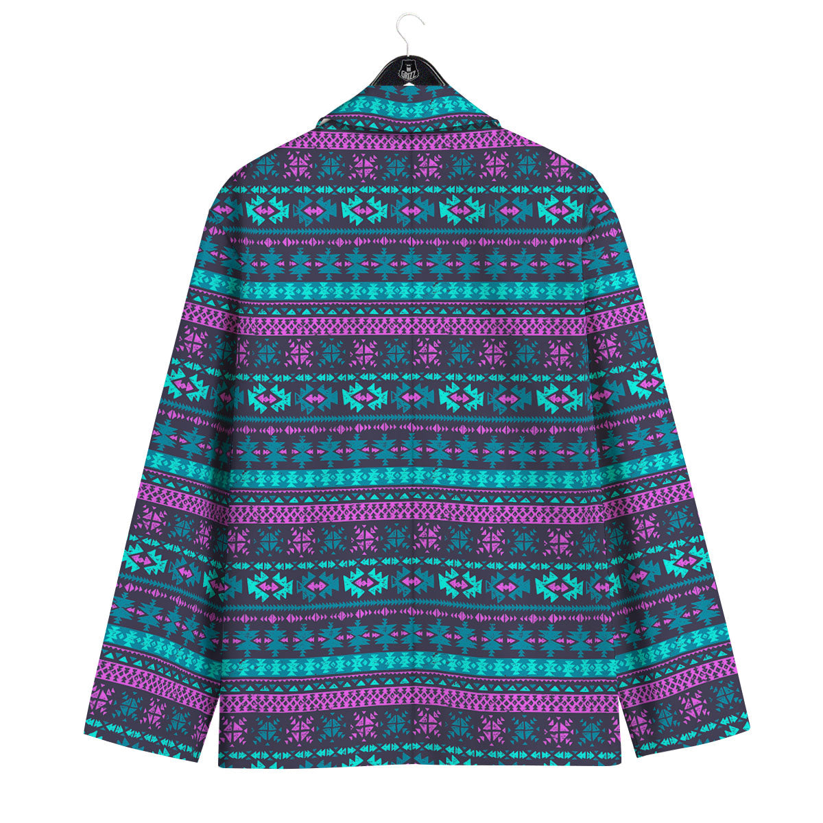 Trippy Ethnic Aztec Print Men's Sport Coat-grizzshop