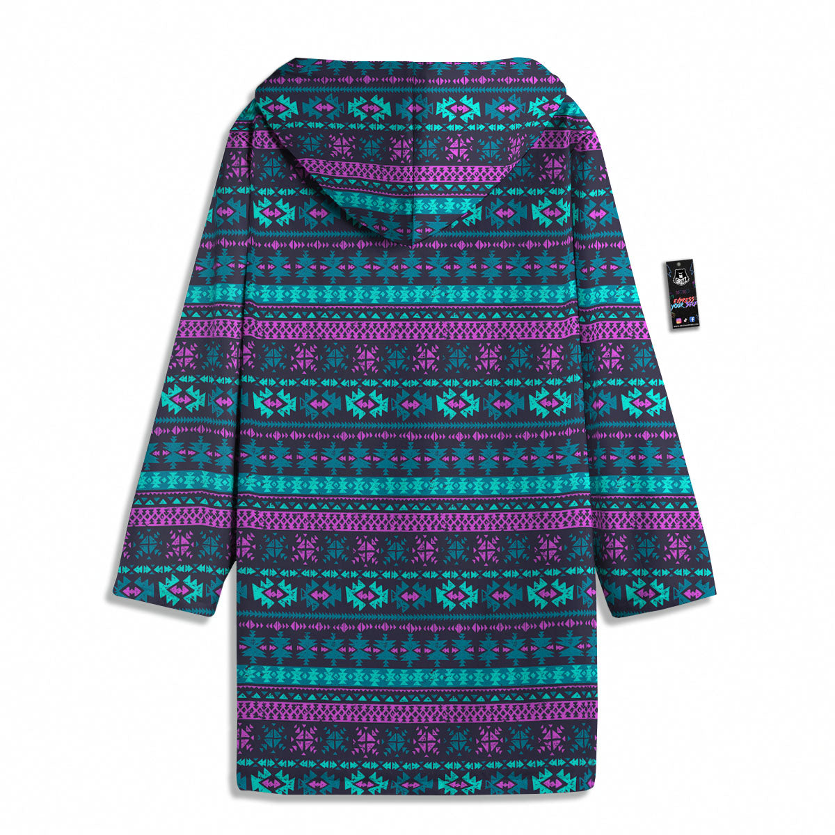 Trippy Ethnic Aztec Print Men's Windbreaker Jacket-grizzshop