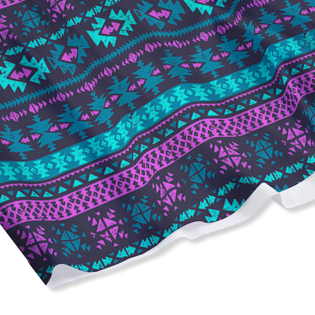 Trippy Ethnic Aztec Print Mesh Shorts