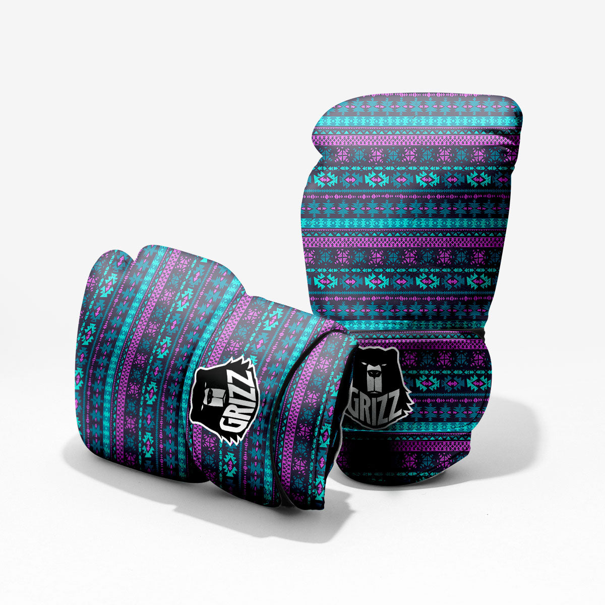 Trippy Ethnic Aztec Print Pro Boxing Glove