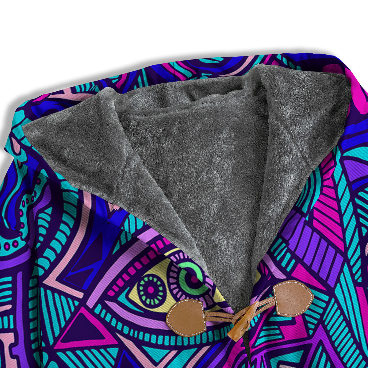 Trippy Ethnic Psychedelic Print Men's Windbreaker Jacket-grizzshop