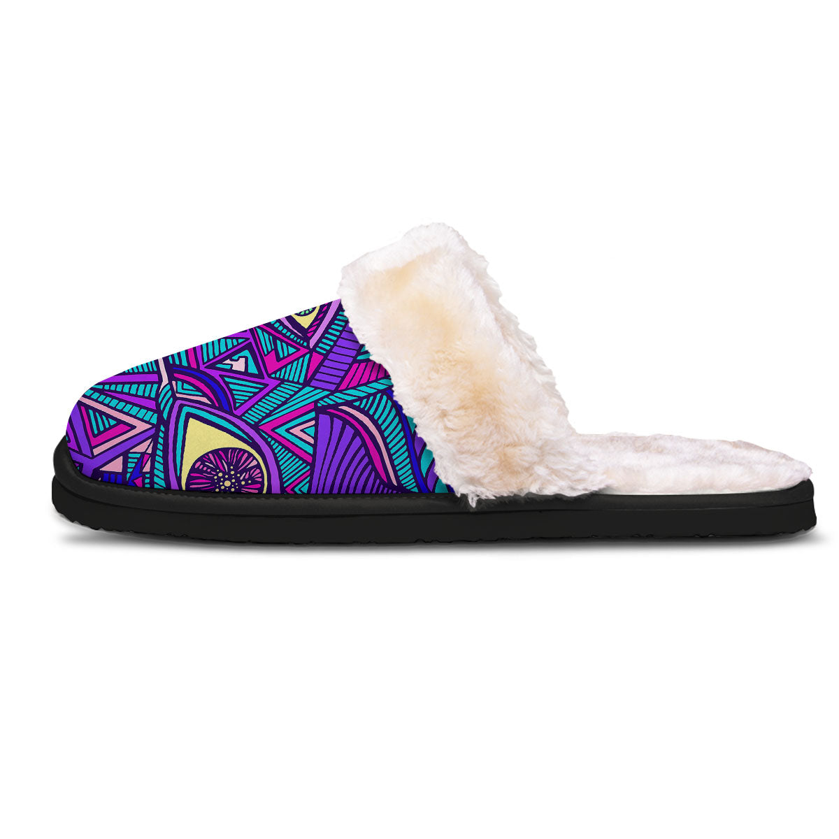 Trippy Ethnic Psychedelic Print Slippers-grizzshop