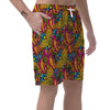 Trippy Hippie Flame Psychedelic Men's Shorts-grizzshop