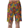 Trippy Hippie Flame Psychedelic Men's Shorts-grizzshop