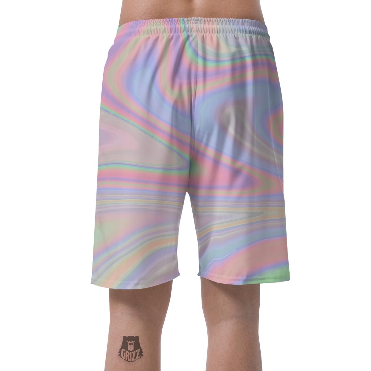 Trippy Holographic Men's Shorts-grizzshop