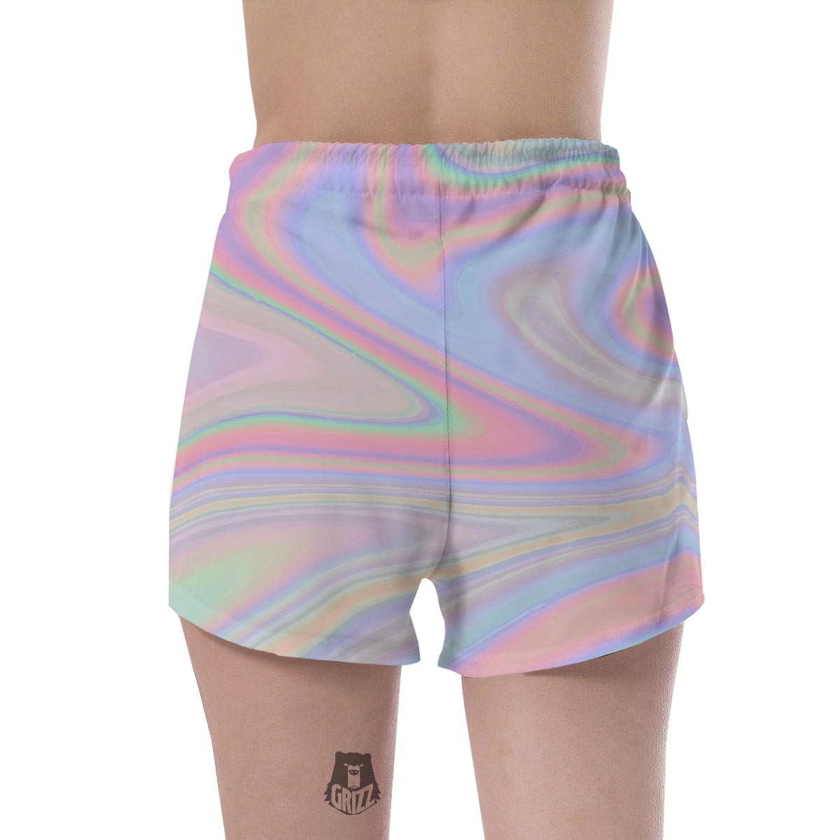 Trippy Holographic Women's Shorts-grizzshop