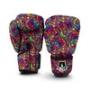 Trippy Print Pattern Boxing Gloves-grizzshop