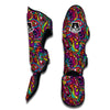 Trippy Print Pattern Muay Thai Shin Guards-grizzshop