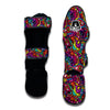 Trippy Print Pattern Muay Thai Shin Guards-grizzshop