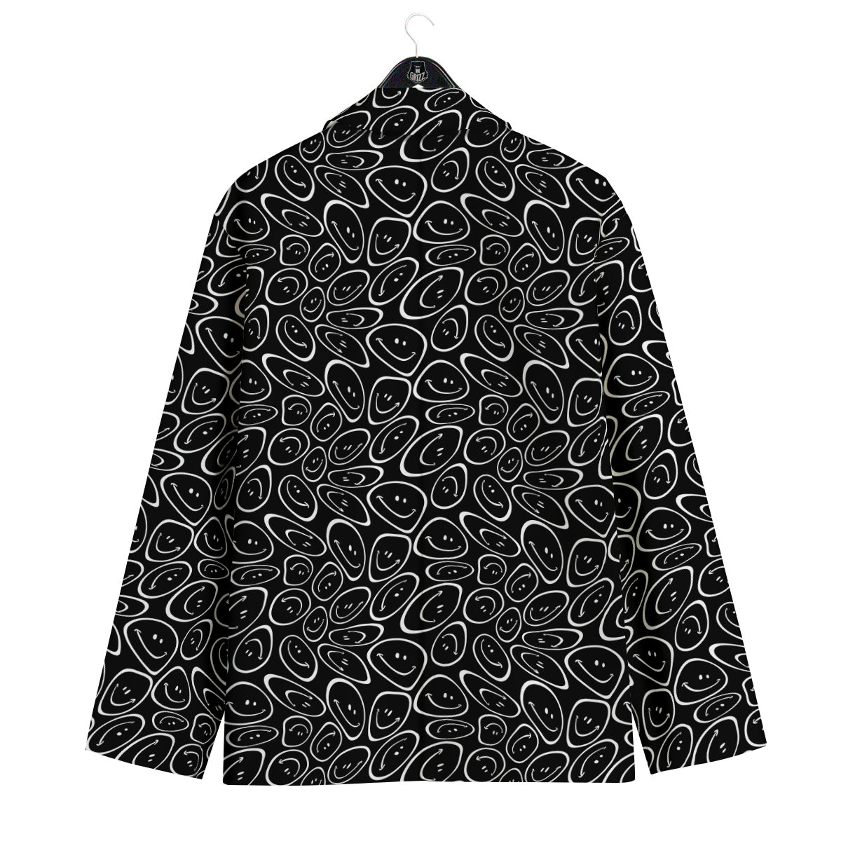 Trippy Psychedelic Dark Print Men's Sport Coat-grizzshop
