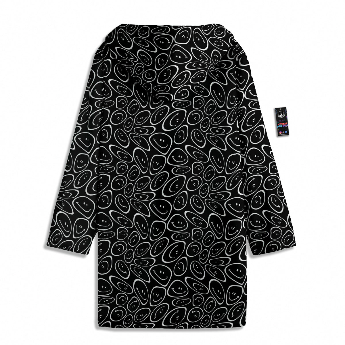Trippy Psychedelic Dark Print Men's Windbreaker Jacket-grizzshop