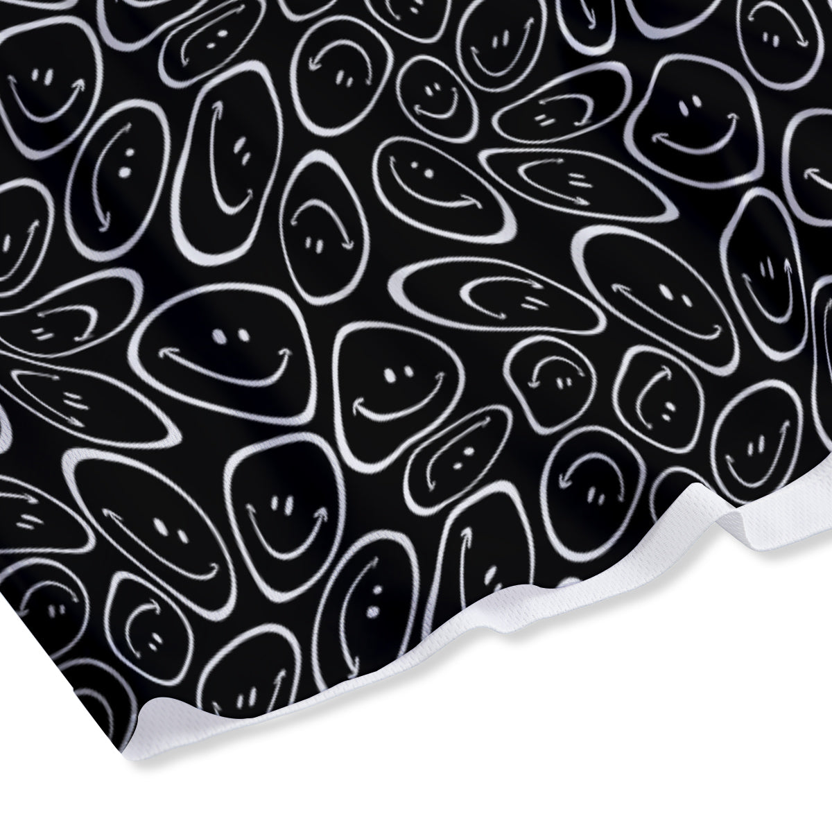 Trippy Psychedelic Dark Print Mesh Shorts