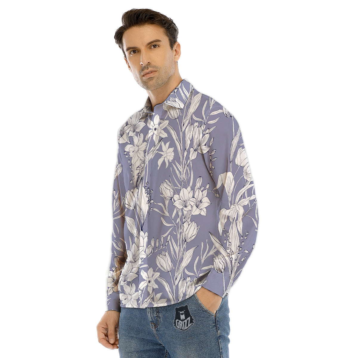 Trippy Psychedelic Ethnic Print Men's Dress Shirts-grizzshop