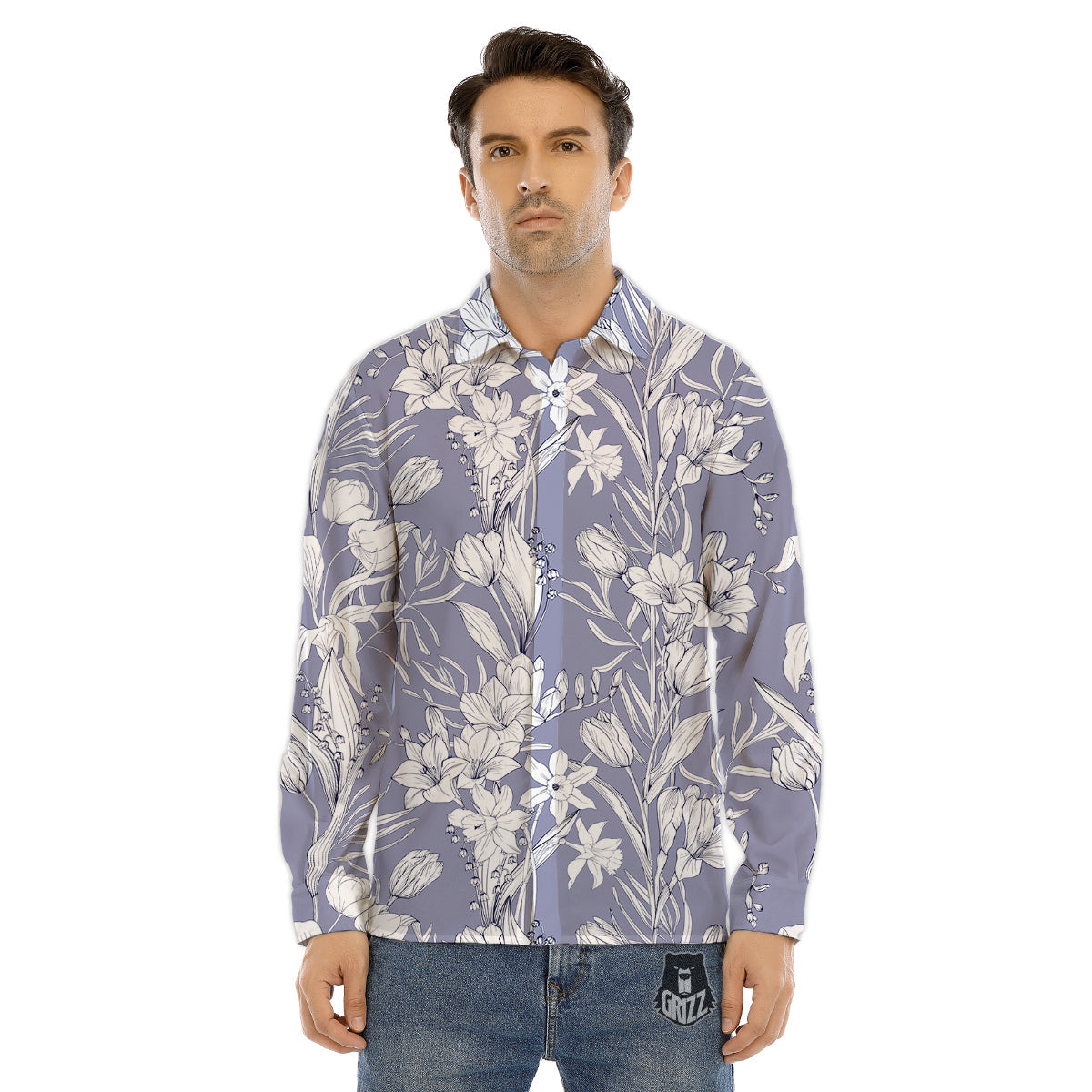 Trippy Psychedelic Ethnic Print Men's Dress Shirts-grizzshop