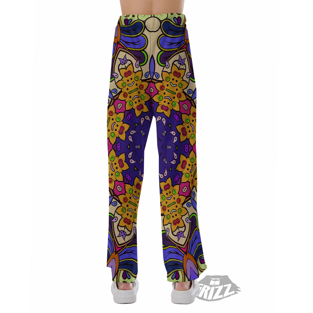 Trippy Psychedelic Ethnic Print Pajama Pants-grizzshop