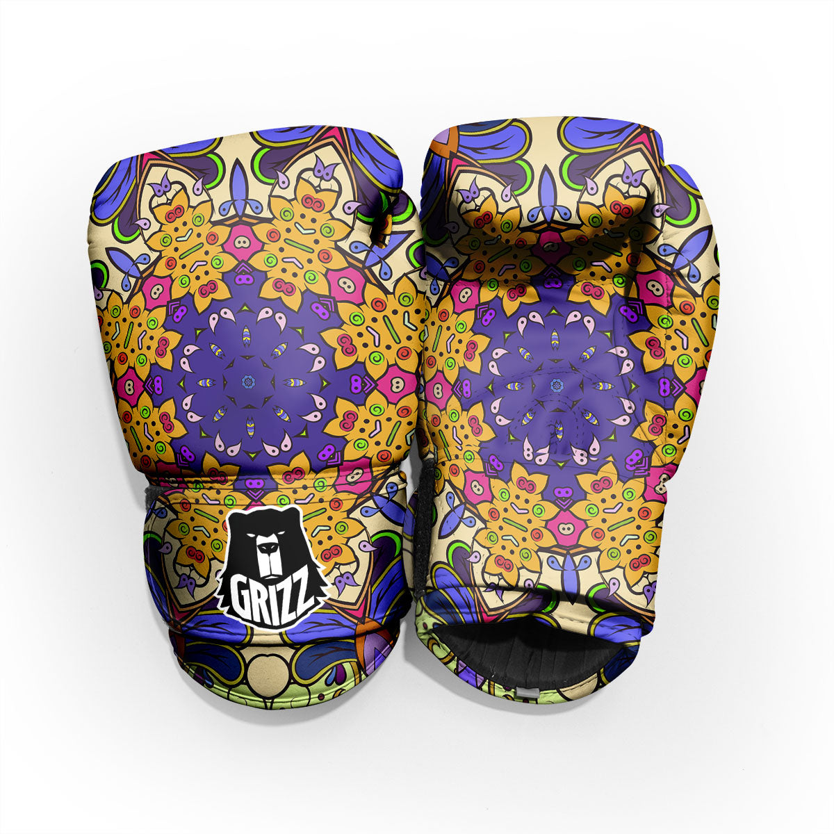 Trippy Psychedelic Ethnic Print Pro Boxing Glove