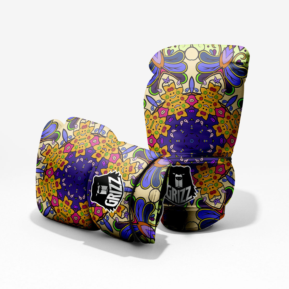 Trippy Psychedelic Ethnic Print Pro Boxing Glove