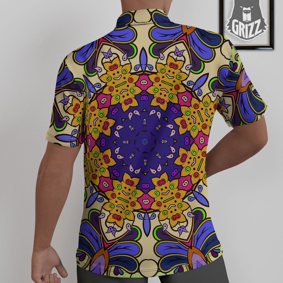 Trippy Psychedelic Ethnic Print Untucked Shirts-grizzshop