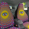 Trippy Psychedelic Eyes Print Car Seat Covers-grizzshop