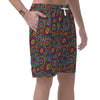 Trippy Psychedelic Floral Men's Shorts-grizzshop