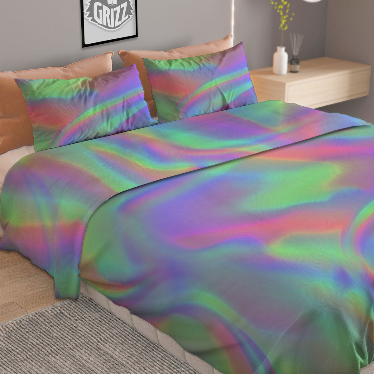 Tulip Yellow Print Duvet Cover Bedding Set