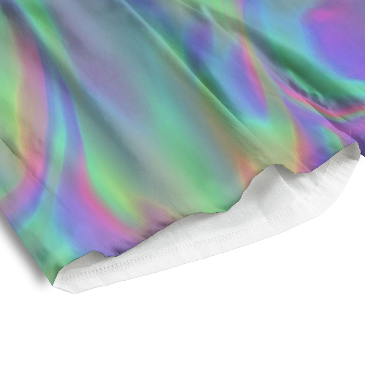 Trippy Psychedelic Holographic Print Men's Athletic Shorts
