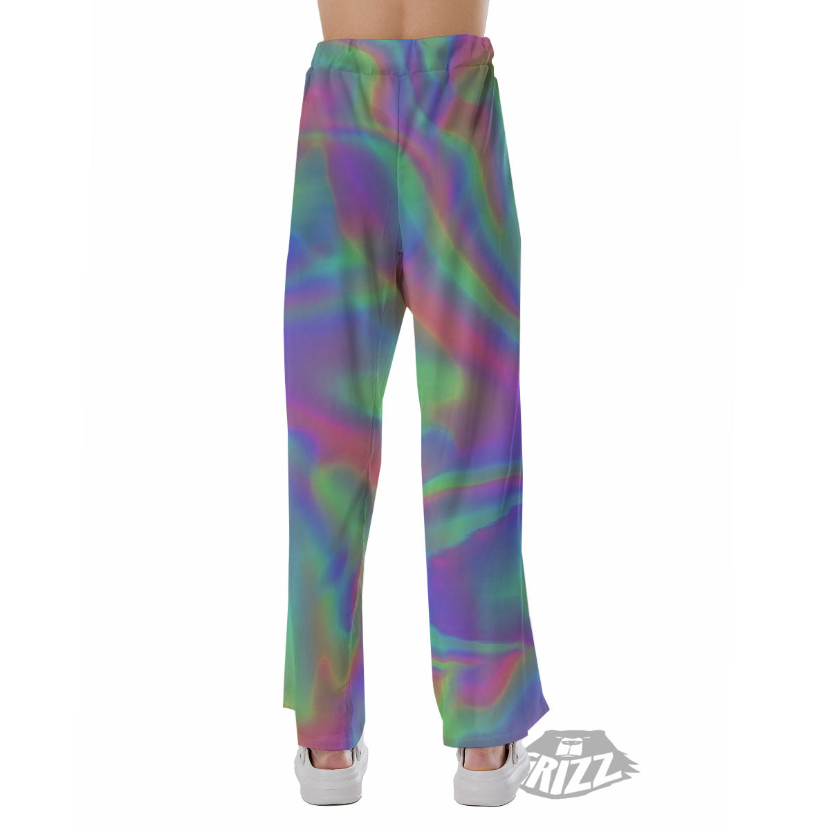 Trippy Psychedelic Holographic Print Pajama Pants-grizzshop