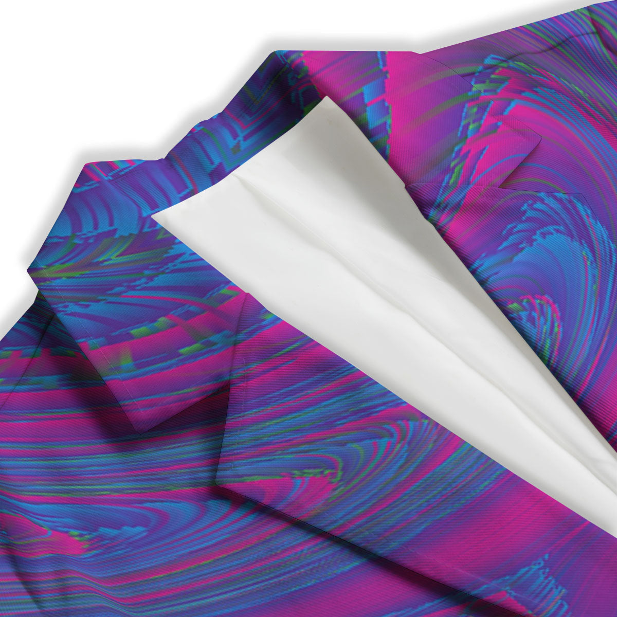 Trippy Psychedelic Purple Print Women's Blazer-grizzshop