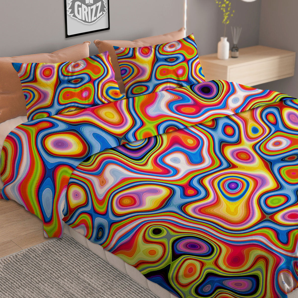 Turtle Sea Zentangle Print Duvet Cover Bedding Set