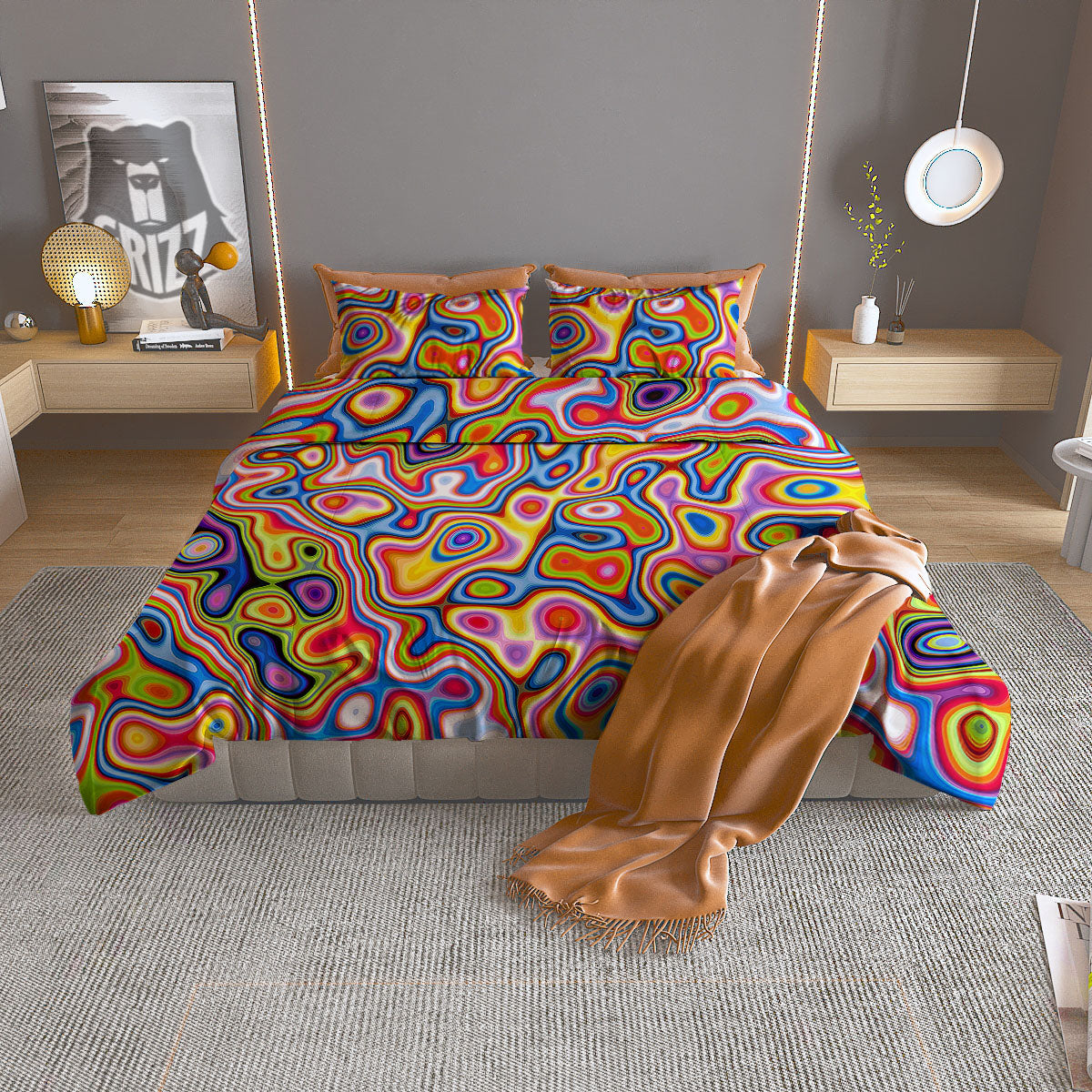 Turtle Sea Zentangle Print Duvet Cover Bedding Set
