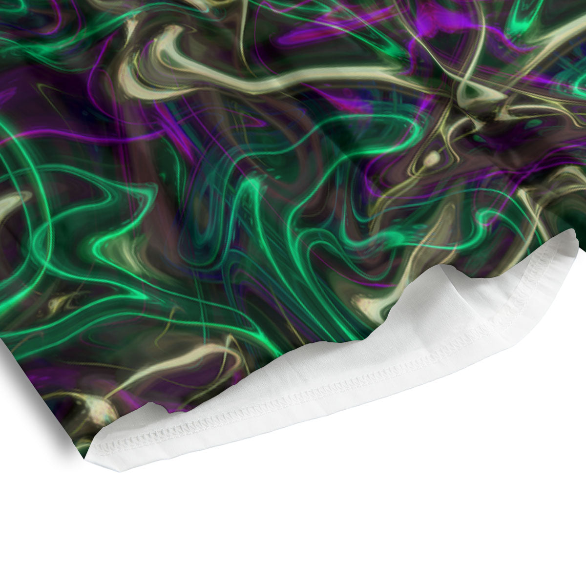 Trippy Smoke Psychedelic Print Men's Athletic Shorts