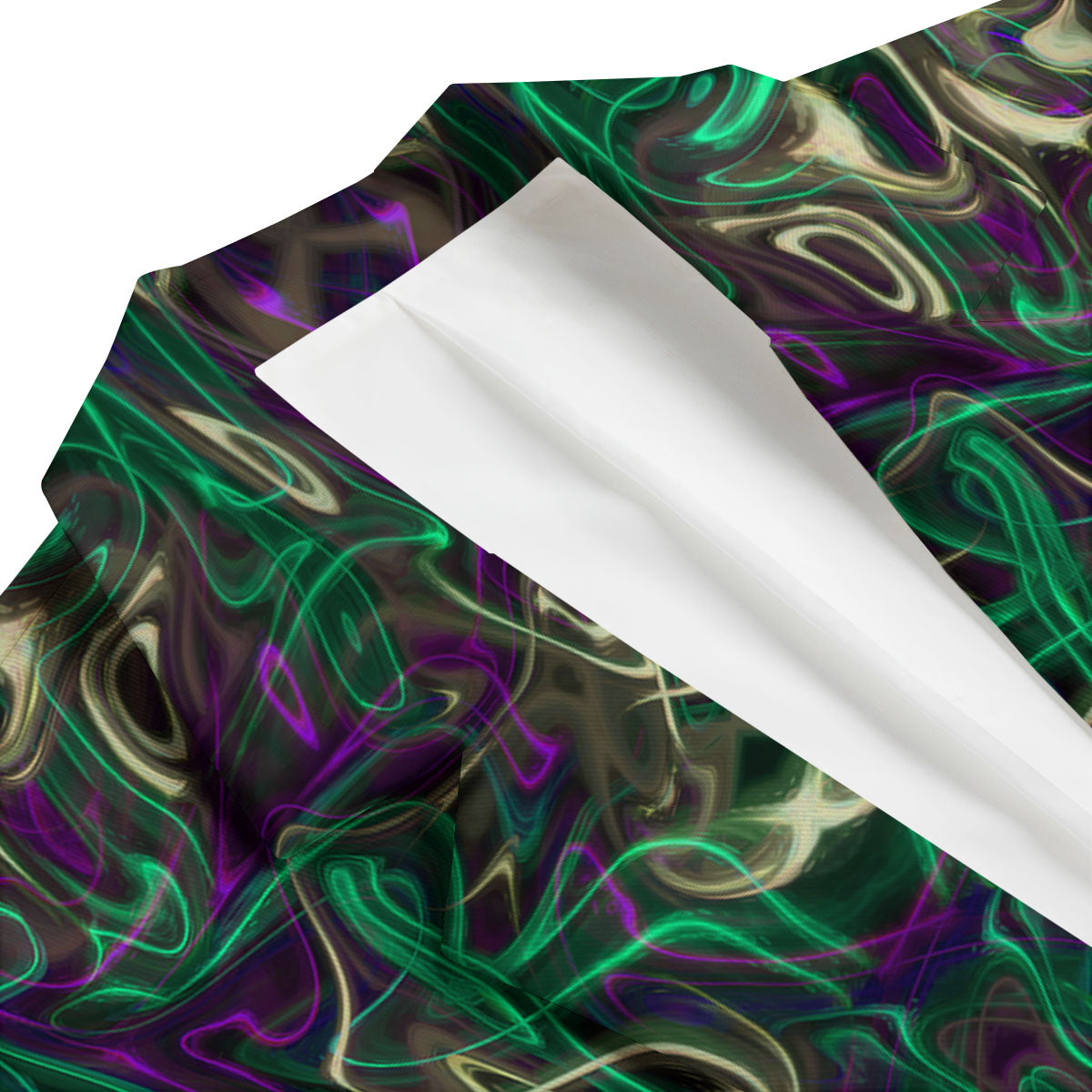 Trippy Smoke Psychedelic Print Men's Blazer-grizzshop