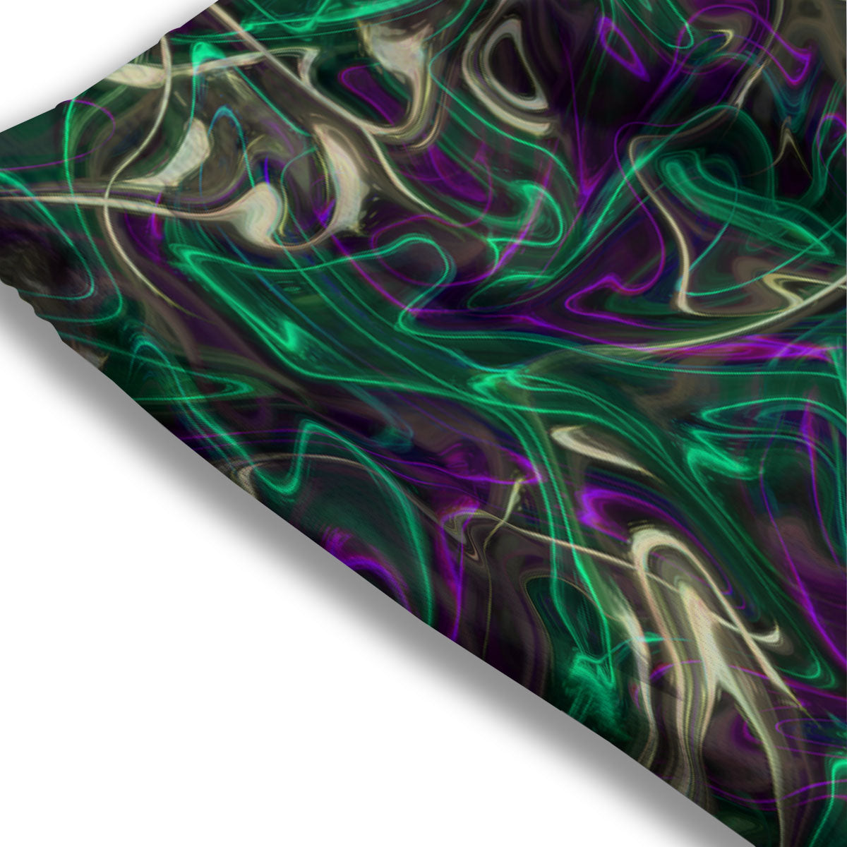 Trippy Smoke Psychedelic Print Mesh Shorts