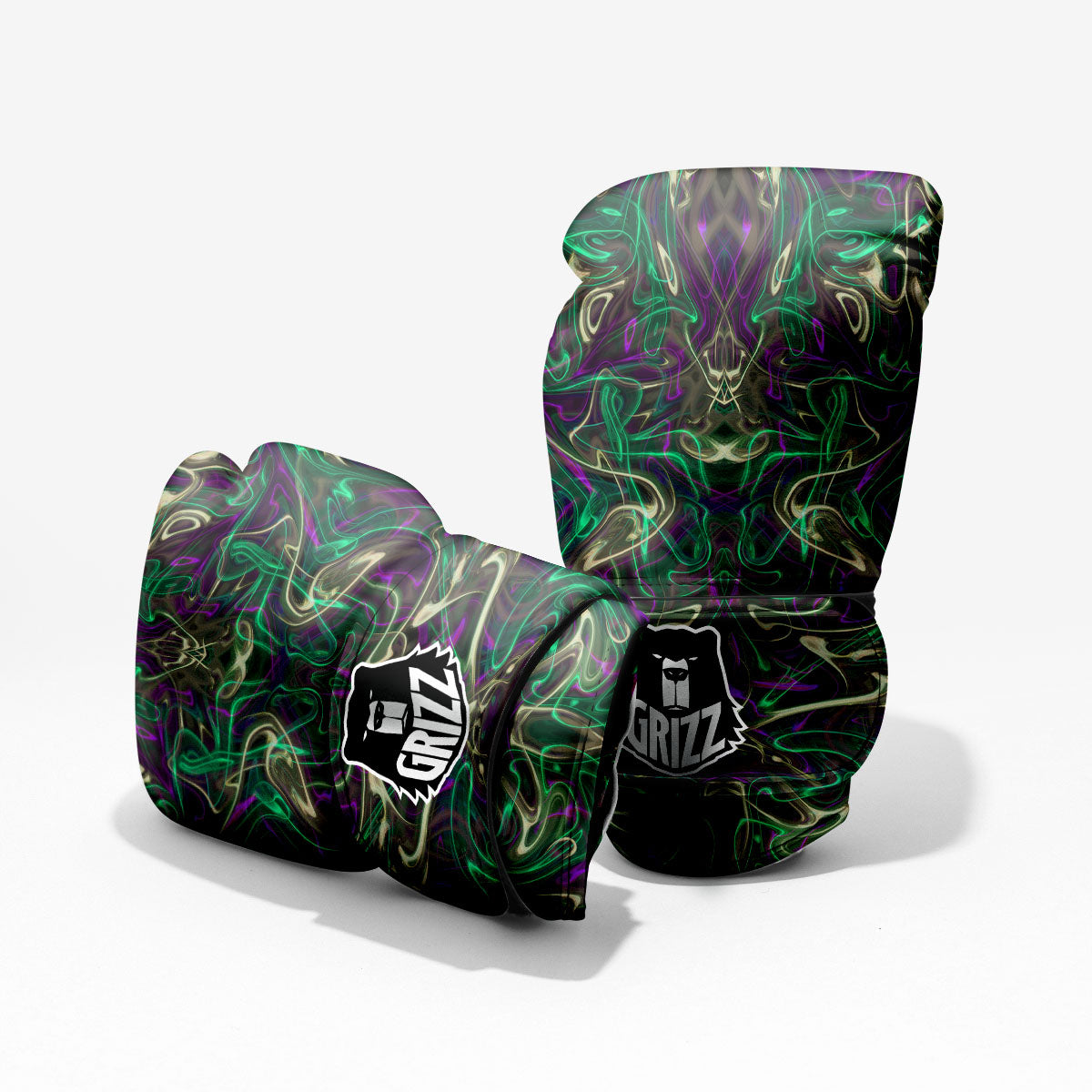 Trippy Smoke Psychedelic Print Pro Boxing Glove