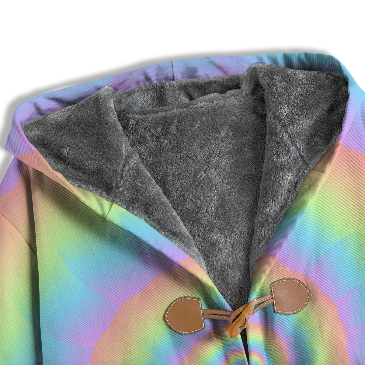 Trippy Spiral Colorful Print Men's Windbreaker Jacket