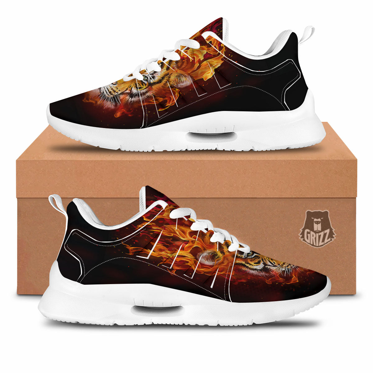 Trippy Spiral Colorful Print Tennis Shoes-grizzshop