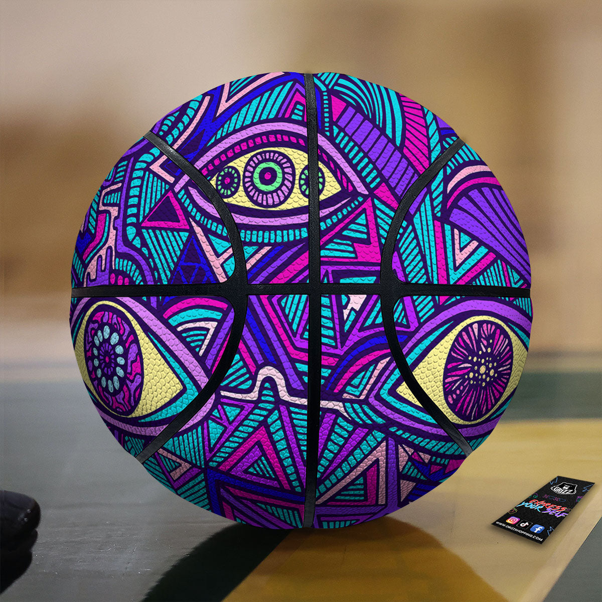 Tropical Parrot Print Pattern Basketball