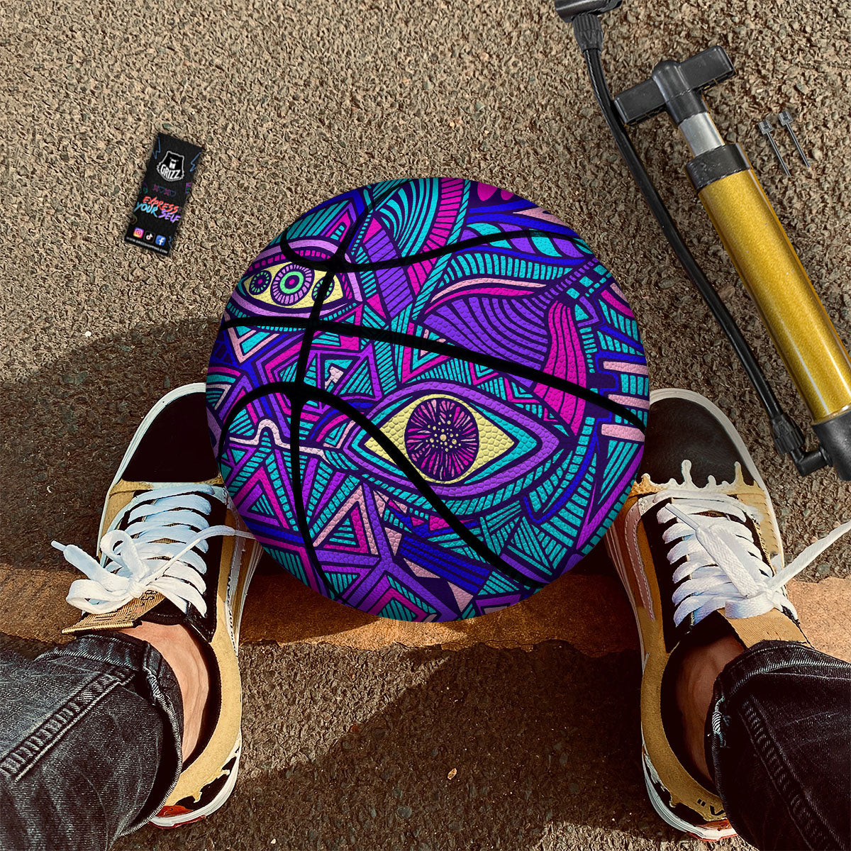 Tropical Parrot Print Pattern Basketball