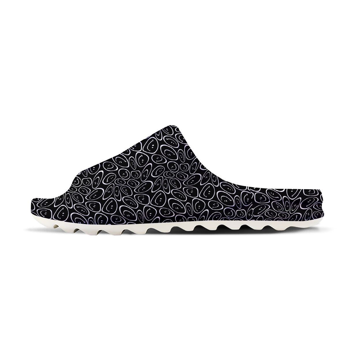 Trippy Psychedelic Dark Print Sandals-grizzshop