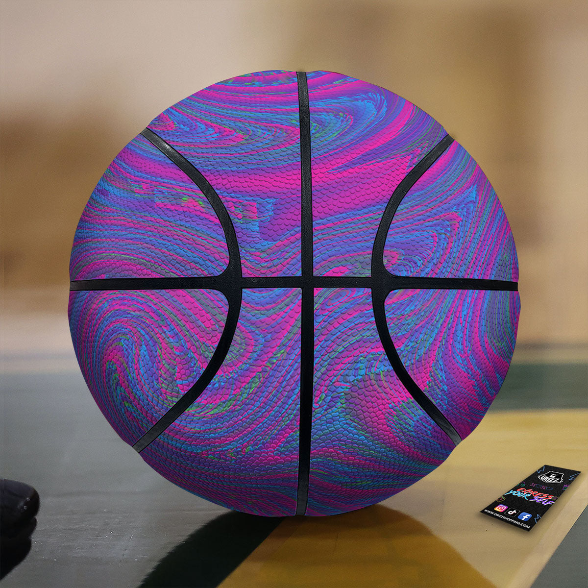 Tulip Yellow Print Basketball