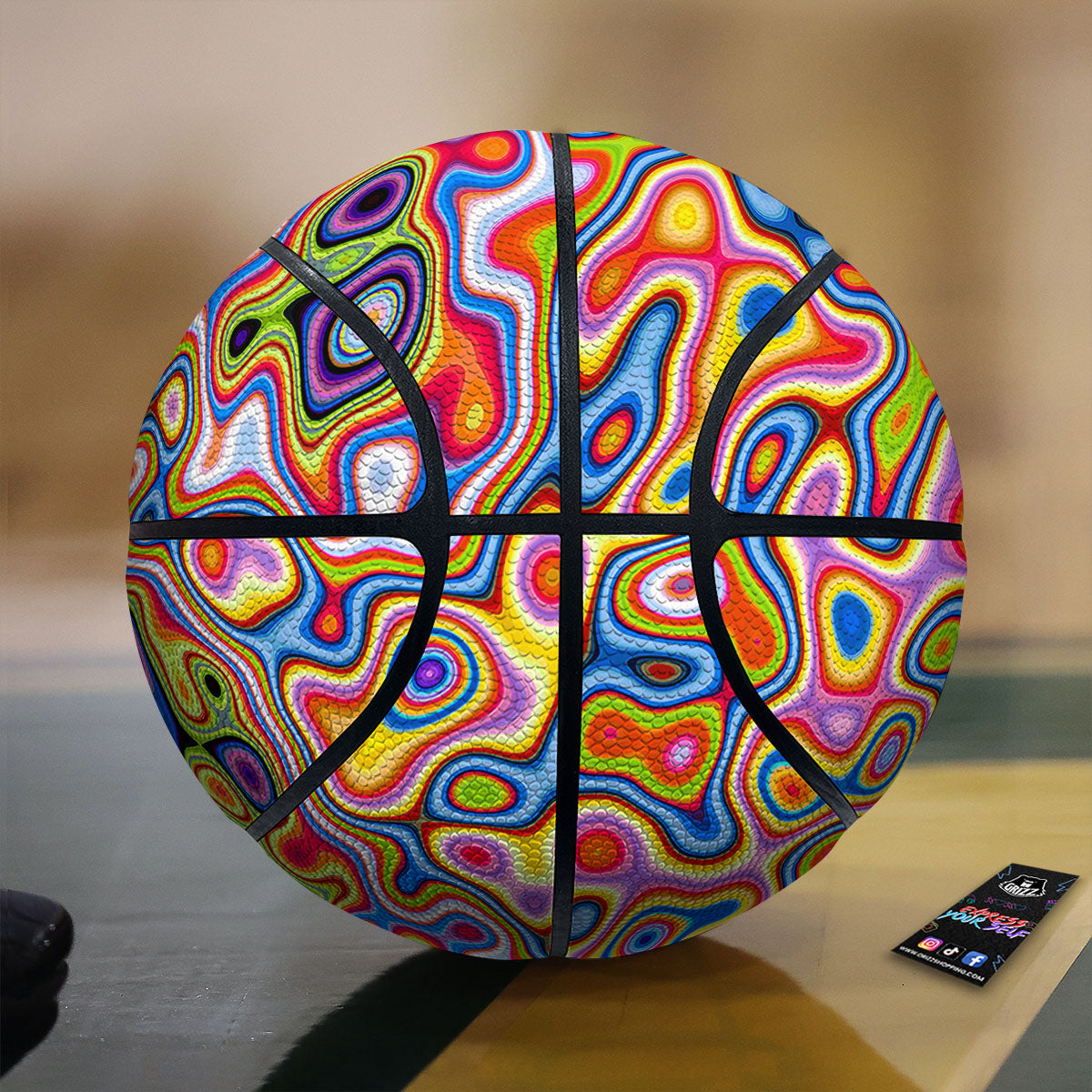 Turtle Sea Zentangle Print Basketball