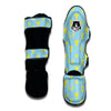 Trophy Blue And Gold Cup Print Pattern Muay Thai Shin Guards-grizzshop