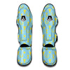 Trophy Blue And Gold Cup Print Pattern Muay Thai Shin Guards-grizzshop